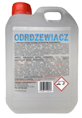Odrdzewiacz na rdzę do metalu, stali, żeliwa, antykorozyjny