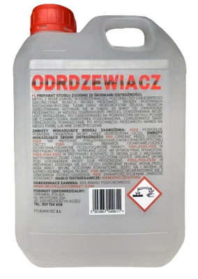Odrdzewiacz na rdzę do metalu, stali żeliwa, środek antykorozyjny.