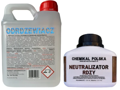 Neutralizator Rdzy + Odrdzewiacz zestaw do samochodu 