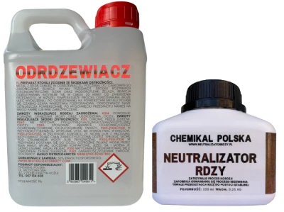 Neutralizator Rdzy + Odrdzewiacz do stali i żeliwa