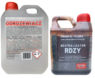 Neutralizator Rdzy + Odrdzewiacz do metalu stali i żeliwa